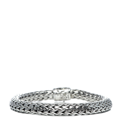 John Hardy Sterling Silver Diamond 7.5mm Classic Chain Bracelet 3 of 4