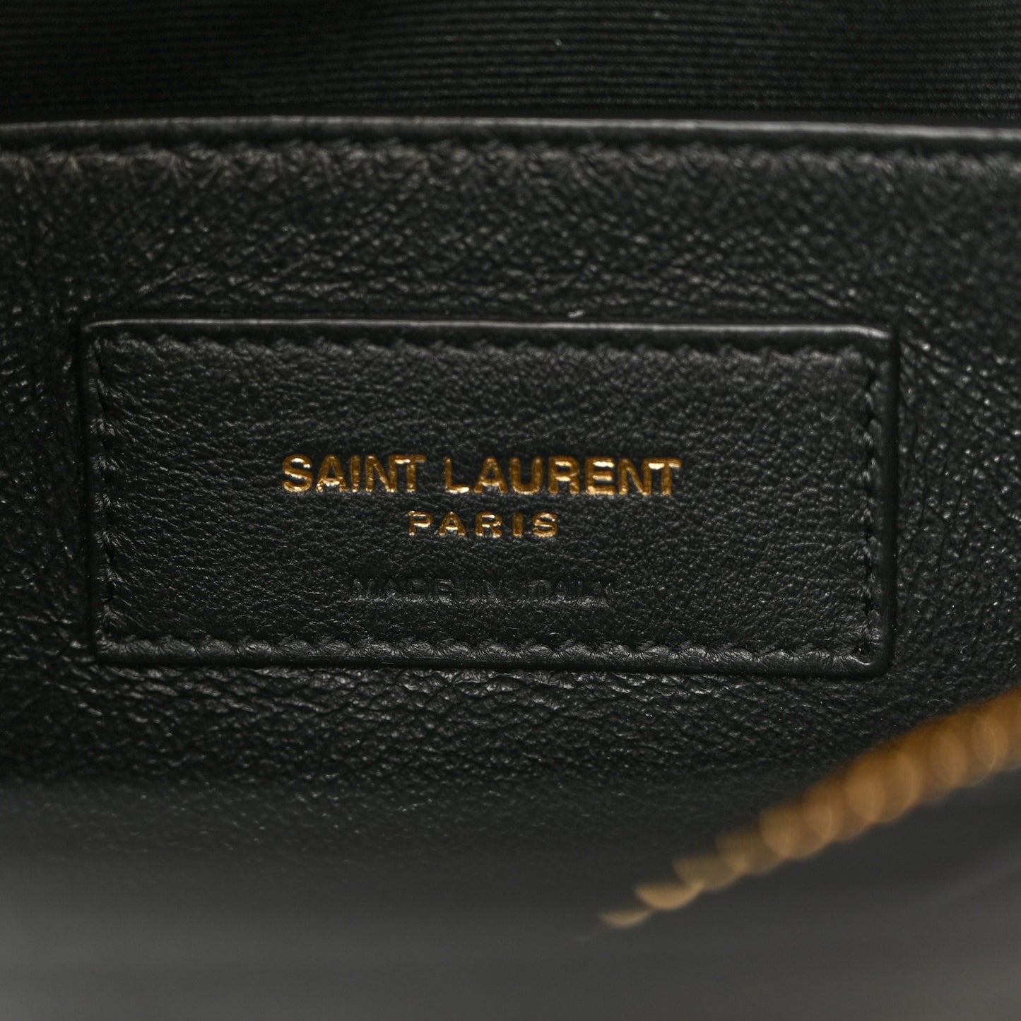 Calfskin Y Quilted Monogram Small Loulou Chain Satchel Black