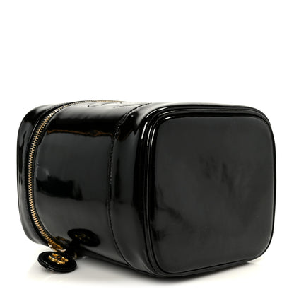 Chanel Patent Timeless Vanity Cosmetic Case Black 4 of 9