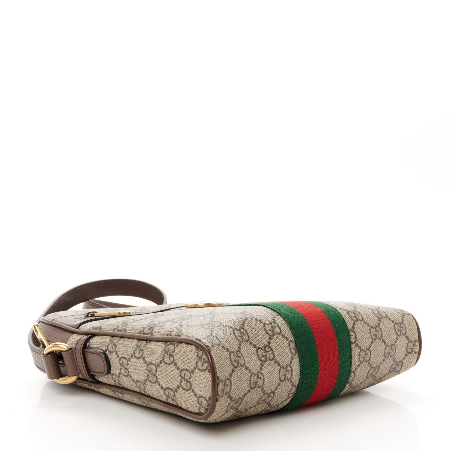 Gucci GG Supreme Monogram Web Small Ophidia Messenger Bag Brown 4 of 12