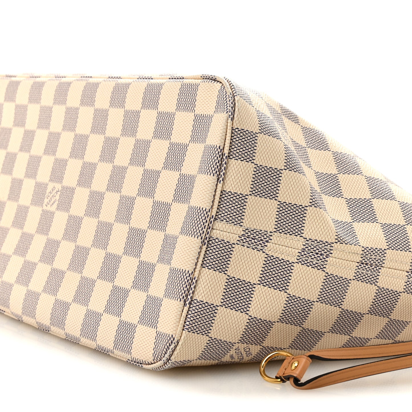 Damier Azur Braided Neverfull MM Orange