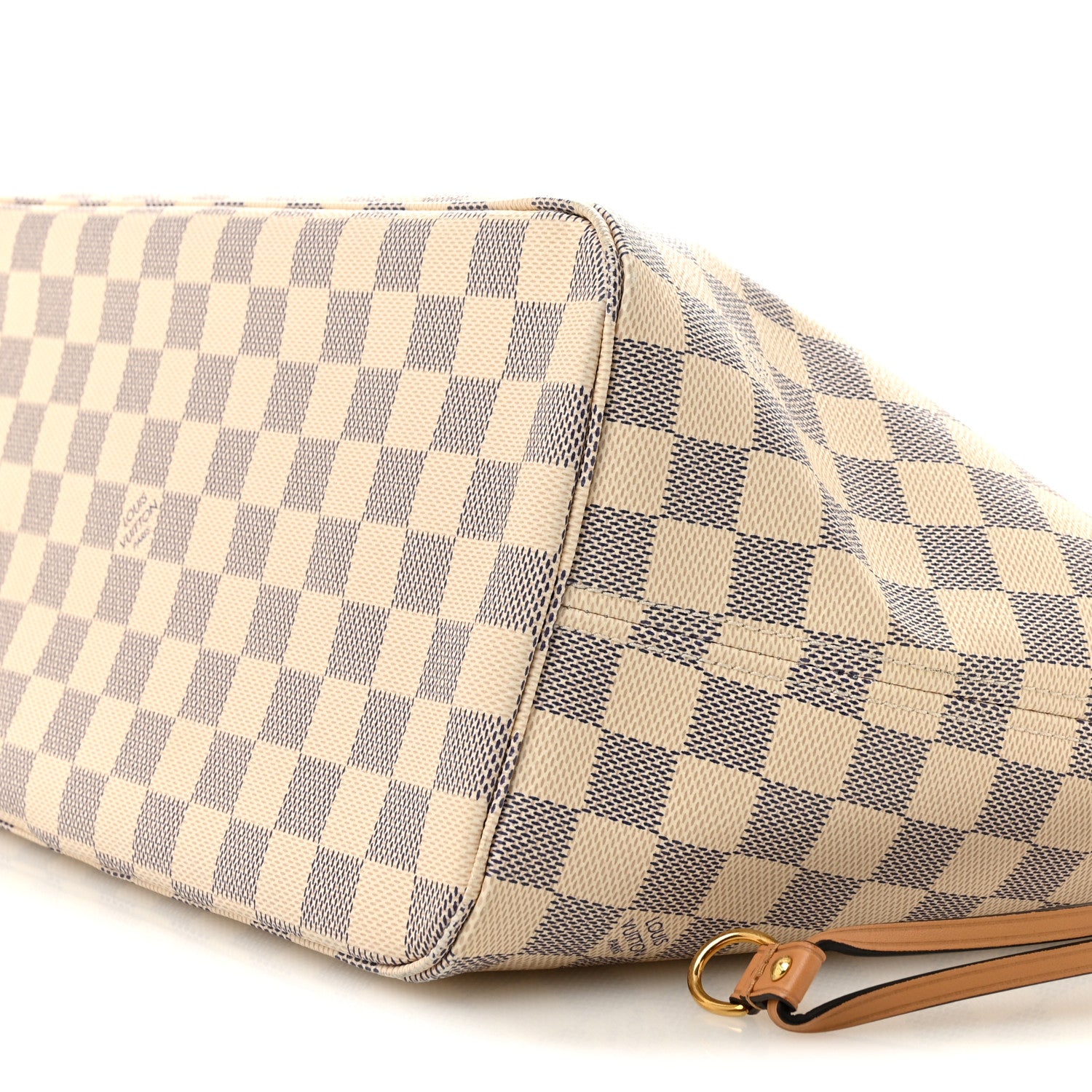 Louis Vuitton Damier Azur Braided Neverfull MM Orange 9 of 14