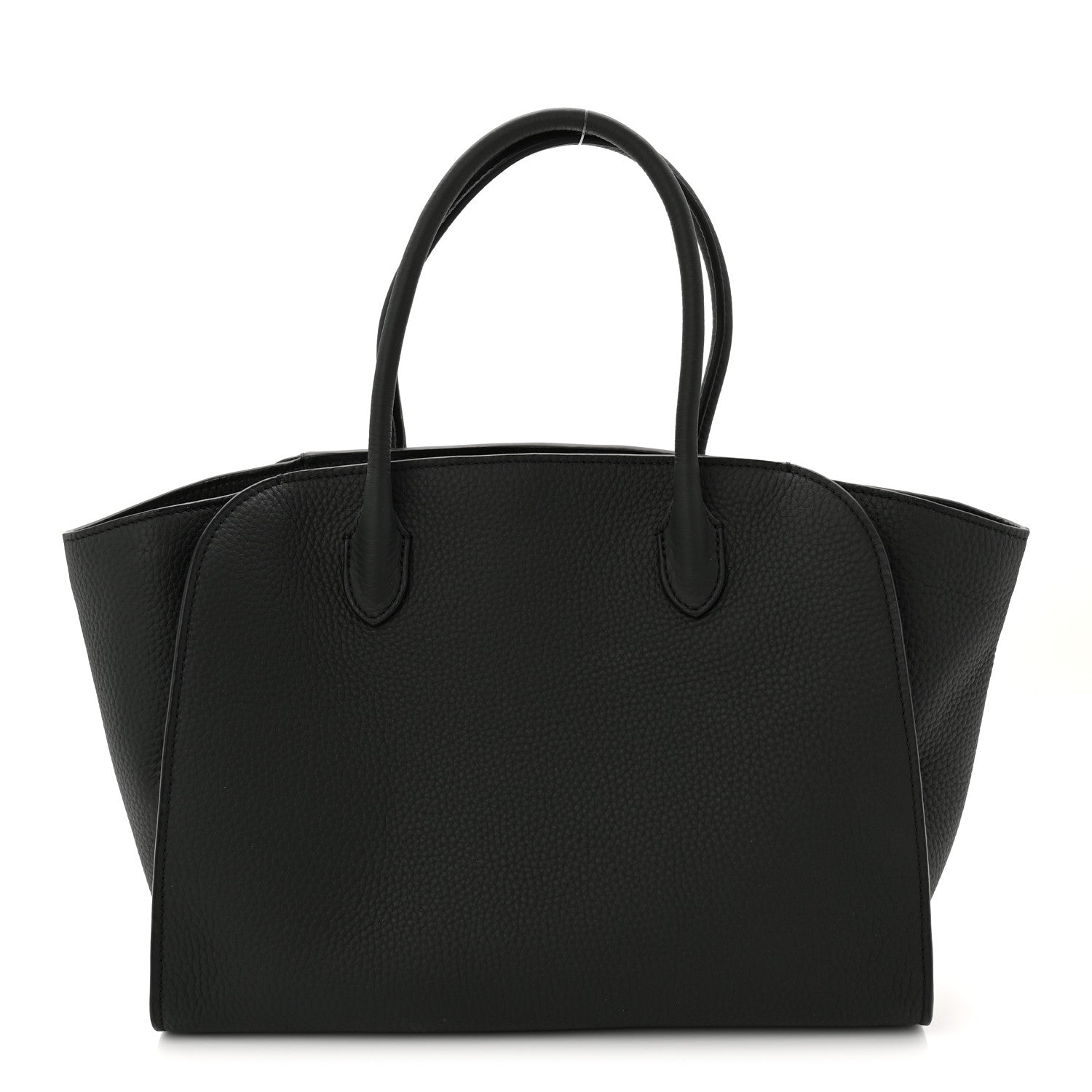 The Row Grained Calfskin Marlo 12 Tote Bag Dark Pine 1 of 10