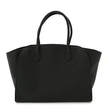 The Row Grained Calfskin Marlo 12 Tote Bag Dark Pine 1 of 10