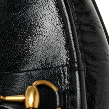 Gucci Goatskin Mens Horsebit Slippers 7.5 Black 12 of 14