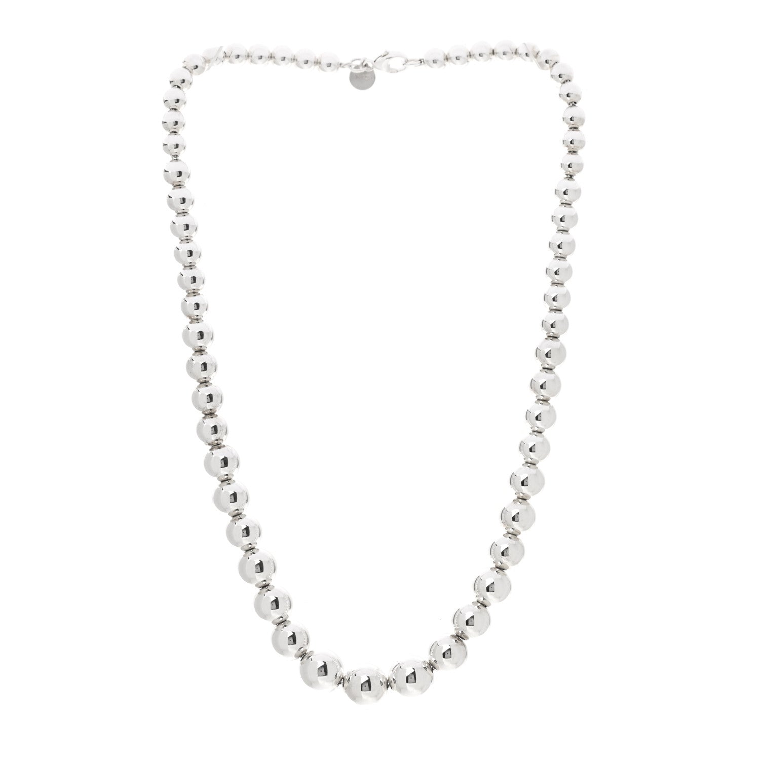 Tiffany Sterling Silver HardWear Graduated Ball Necklace 3 of 5