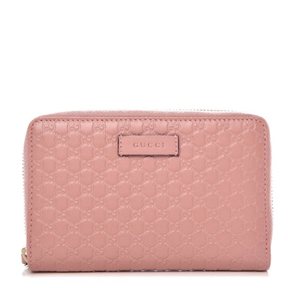 Gucci Soft Microguccissima Zip Around Organizer Wallet Soft Pink 1 of 8
