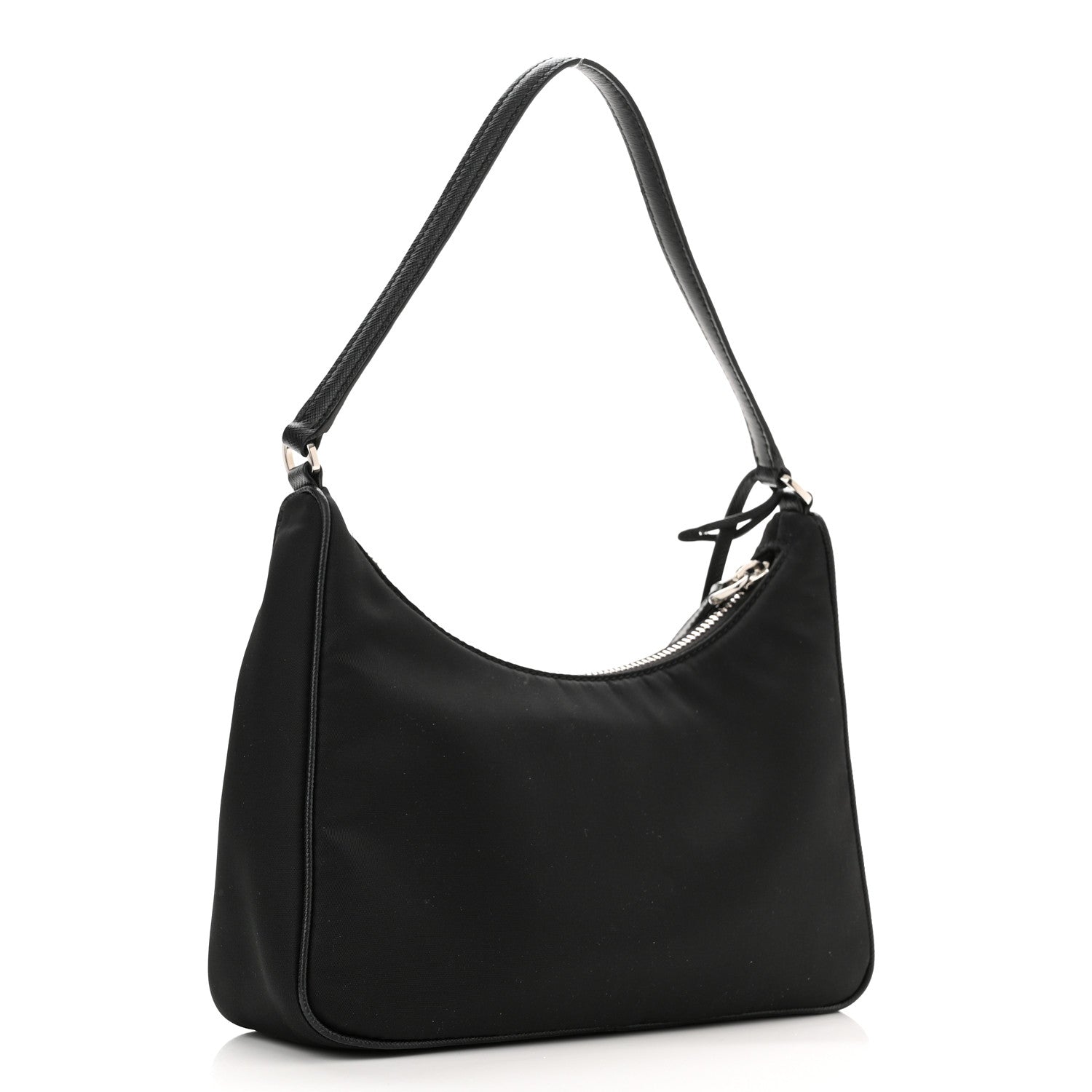 Prada Tessuto Nylon Saffiano Mini Re-Edition 2005 Bag Black 3 of 11