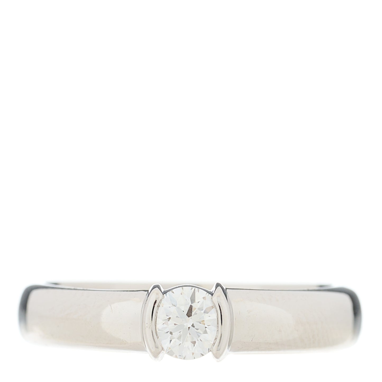 Platinum Diamond .28ct Etoile Solitaire Engagement Ring 53 6.25