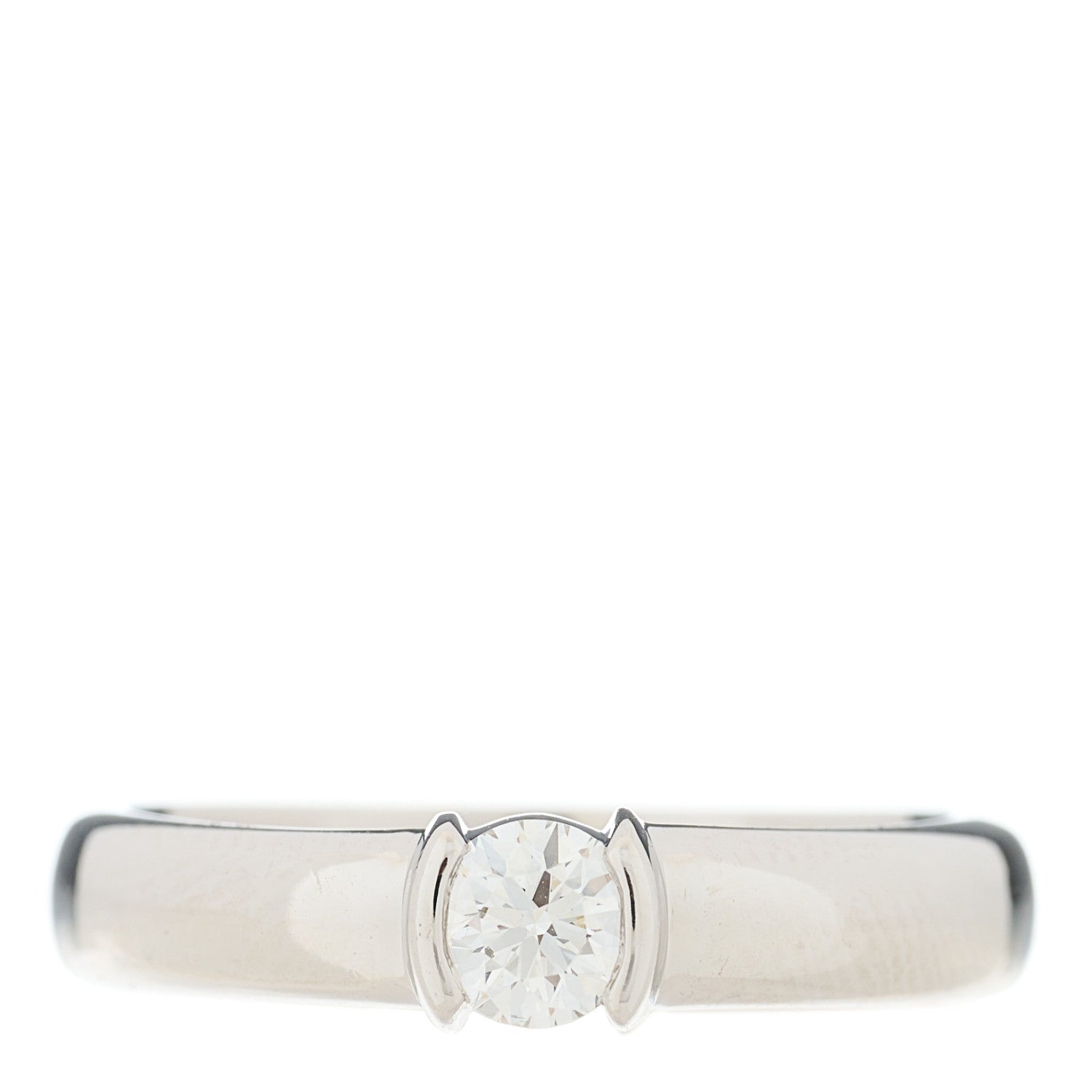 Tiffany Platinum Diamond .28ct Etoile Solitaire Engagement Ring 53 6.25 1 of 6