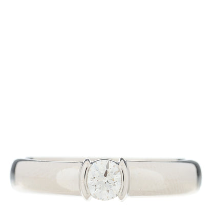 Tiffany Platinum Diamond .28ct Etoile Solitaire Engagement Ring 53 6.25 1 of 6