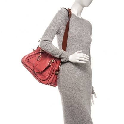 Chloe Calfskin Medium Military Paraty Coral 2 of 7