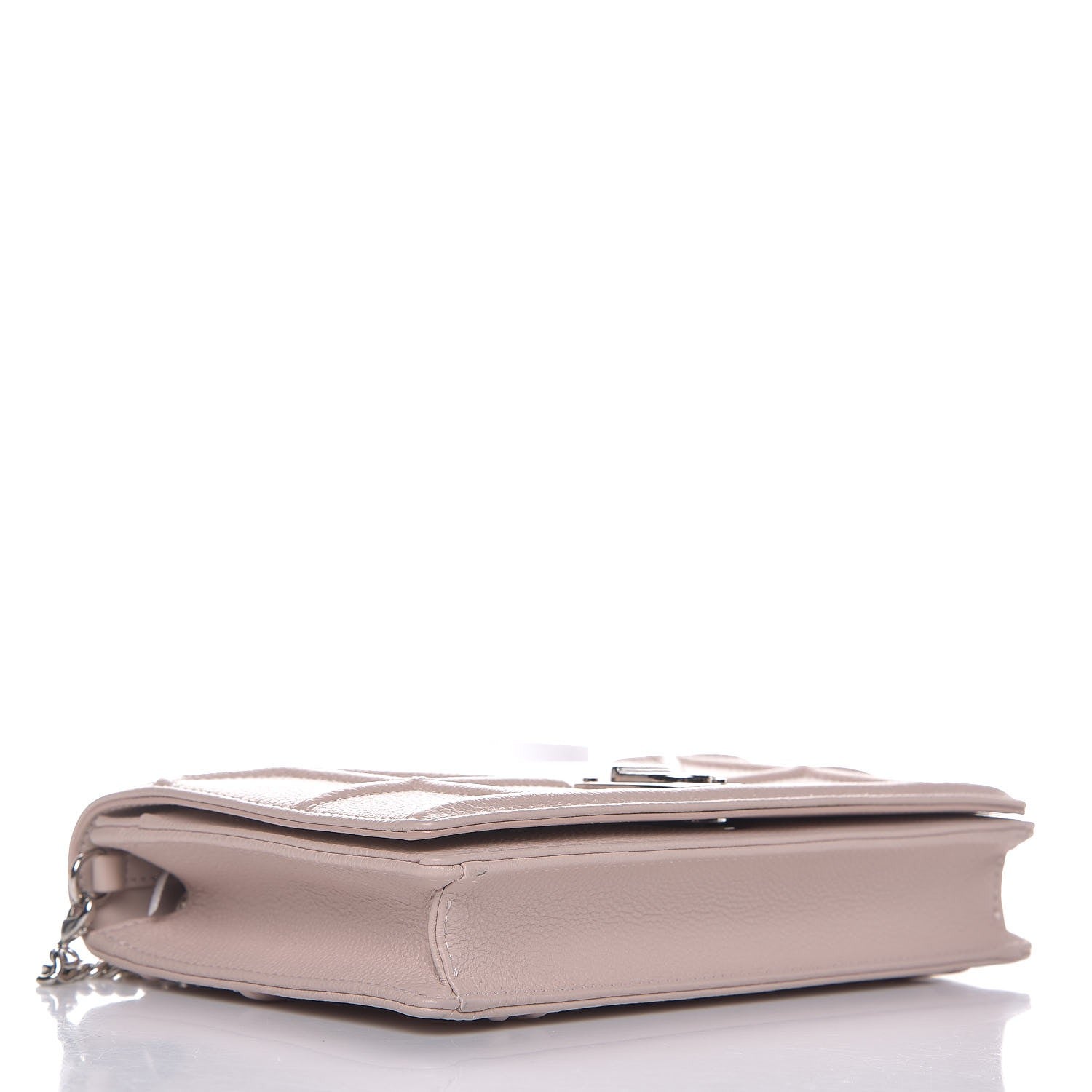 Christian Dior Grained Calfskin Diorama Wallet on Chain Pouch Rose Poudre 4 of 7