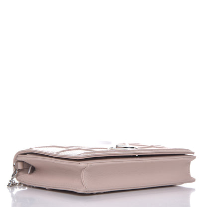 Christian Dior Grained Calfskin Diorama Wallet on Chain Pouch Rose Poudre 4 of 7