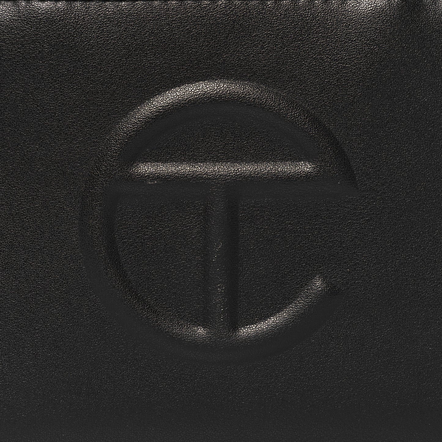 Vegan Leather Small Shopping Bag Black