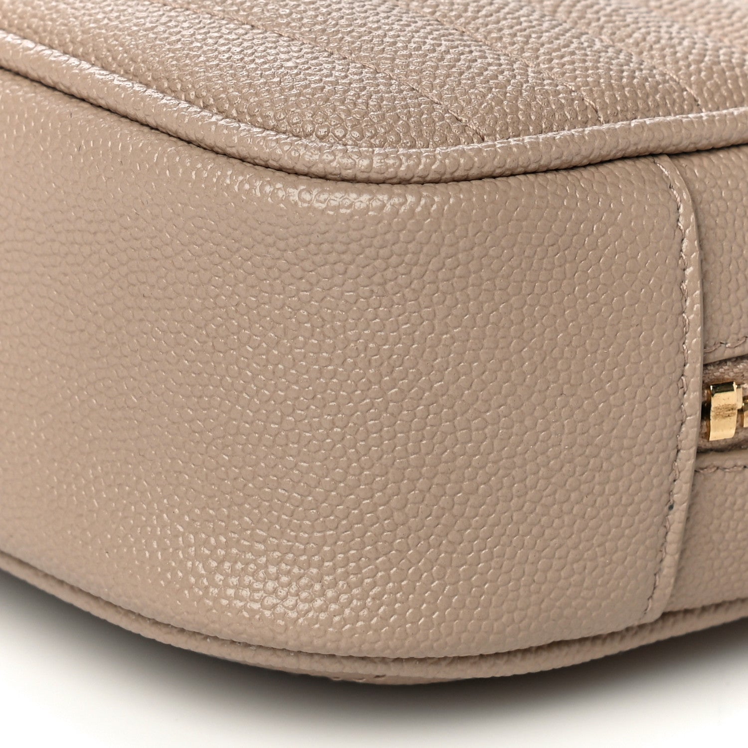 Saint Laurent Grain De Poudre Matelasse Monogram Mini Lou Camera Bag Dark Beige 10 of 10