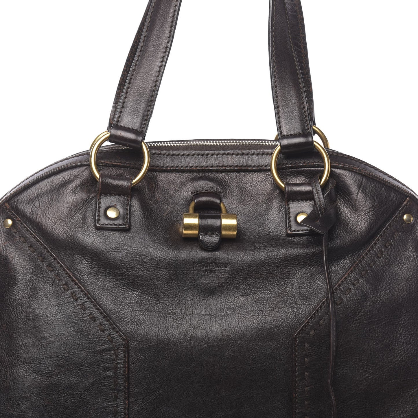 Calfskin Oversized Muse Brown