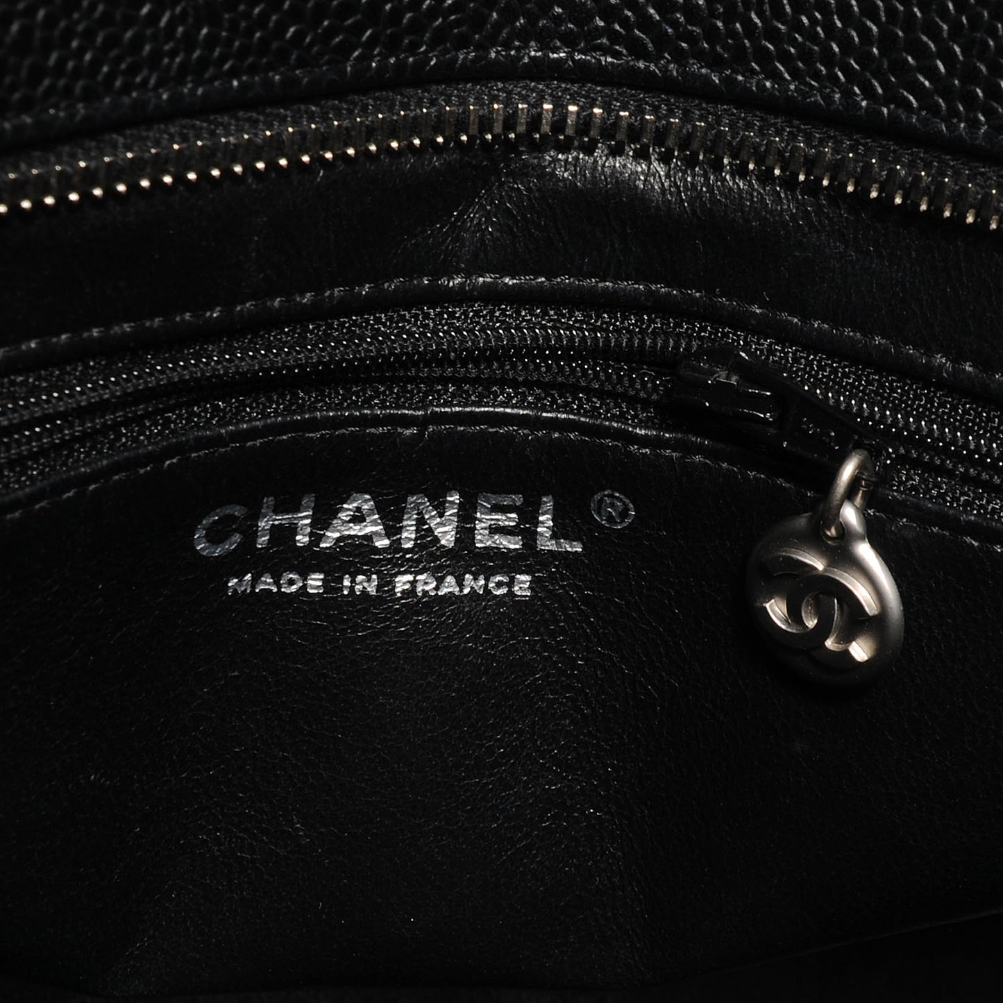 Caviar Quilted Medallion Tote Black