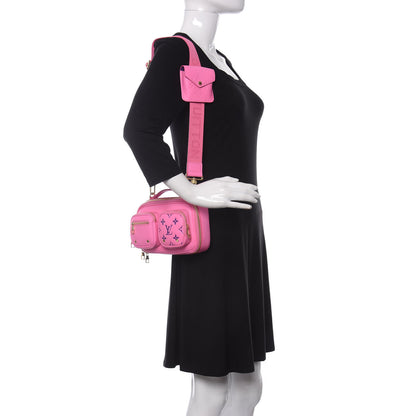 Louis Vuitton Calfskin Embossed Monogram Vuittamins Utility Crossbody Rose Violet 2 of 9