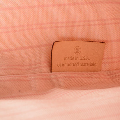 Louis Vuitton Damier Azur Delightful MM Rose Ballerine 6 of 7