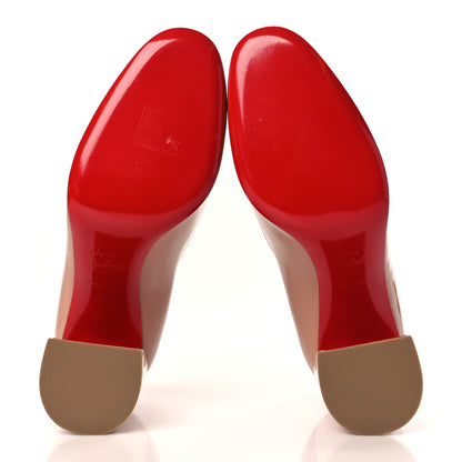 Christian Louboutin Patent Calfskin Miss Sab 85 Pumps 37 Beige 6 of 8