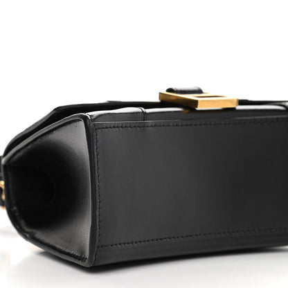 Balenciaga Shiny Box Calfskin Hourglass Top Handle Bag XS Black 10 of 11