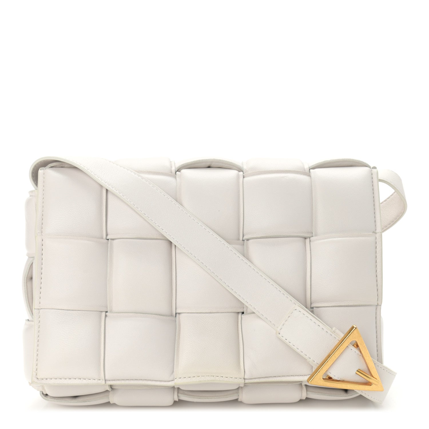 Bottega Veneta Nappa Maxi Intreccio Padded Cassette Crossbody Bag Chalk 1 of 10
