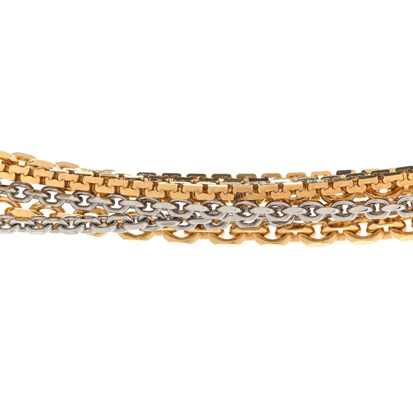 Metal Long Fringe Necklace Gold
