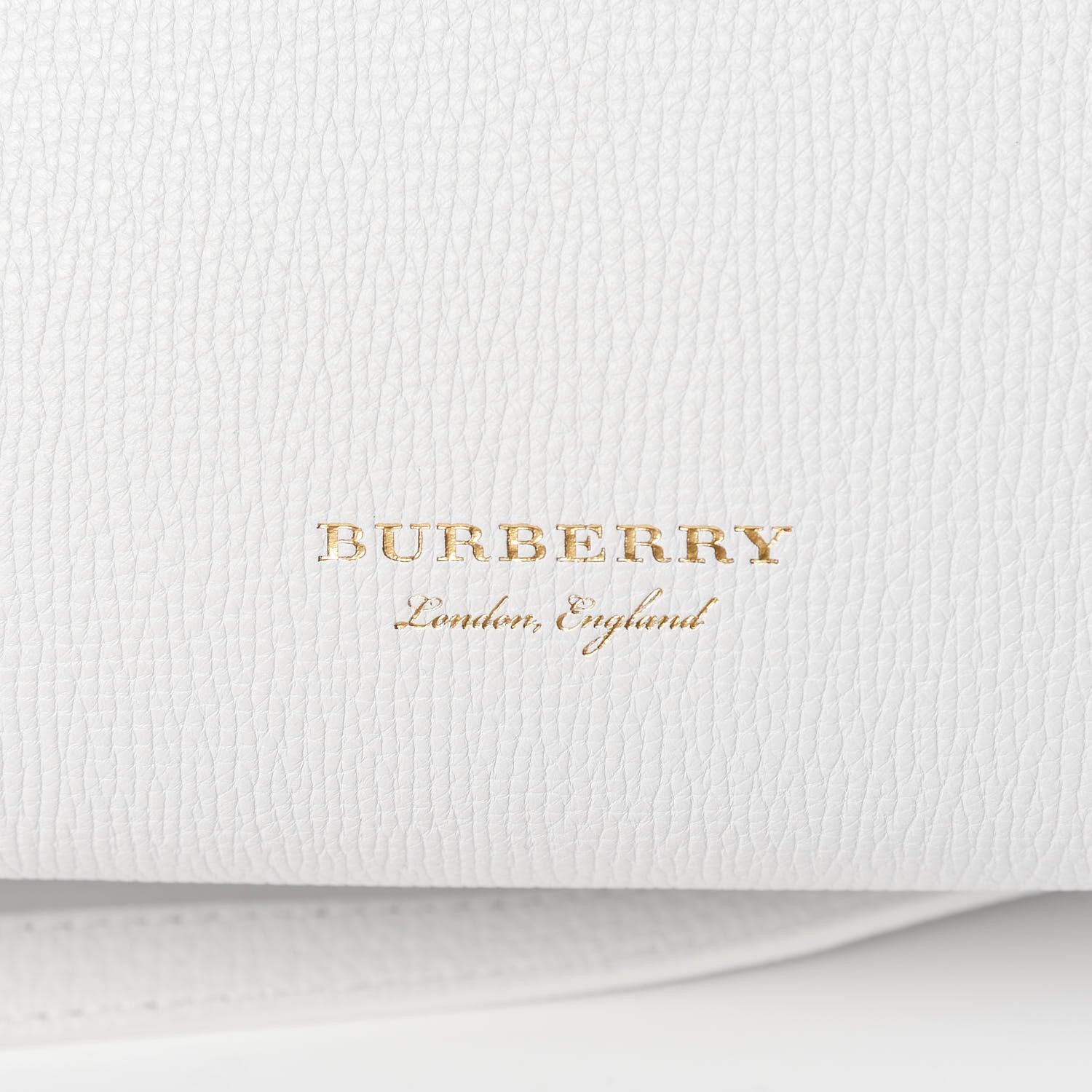 Burberry Grainy Calfskin House Check Small Banner Tote Limestone 12 of 12