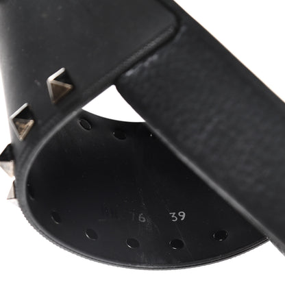 Valentino Garavani Rubber Rockstud Slide Sandals 39 Black 9 of 15