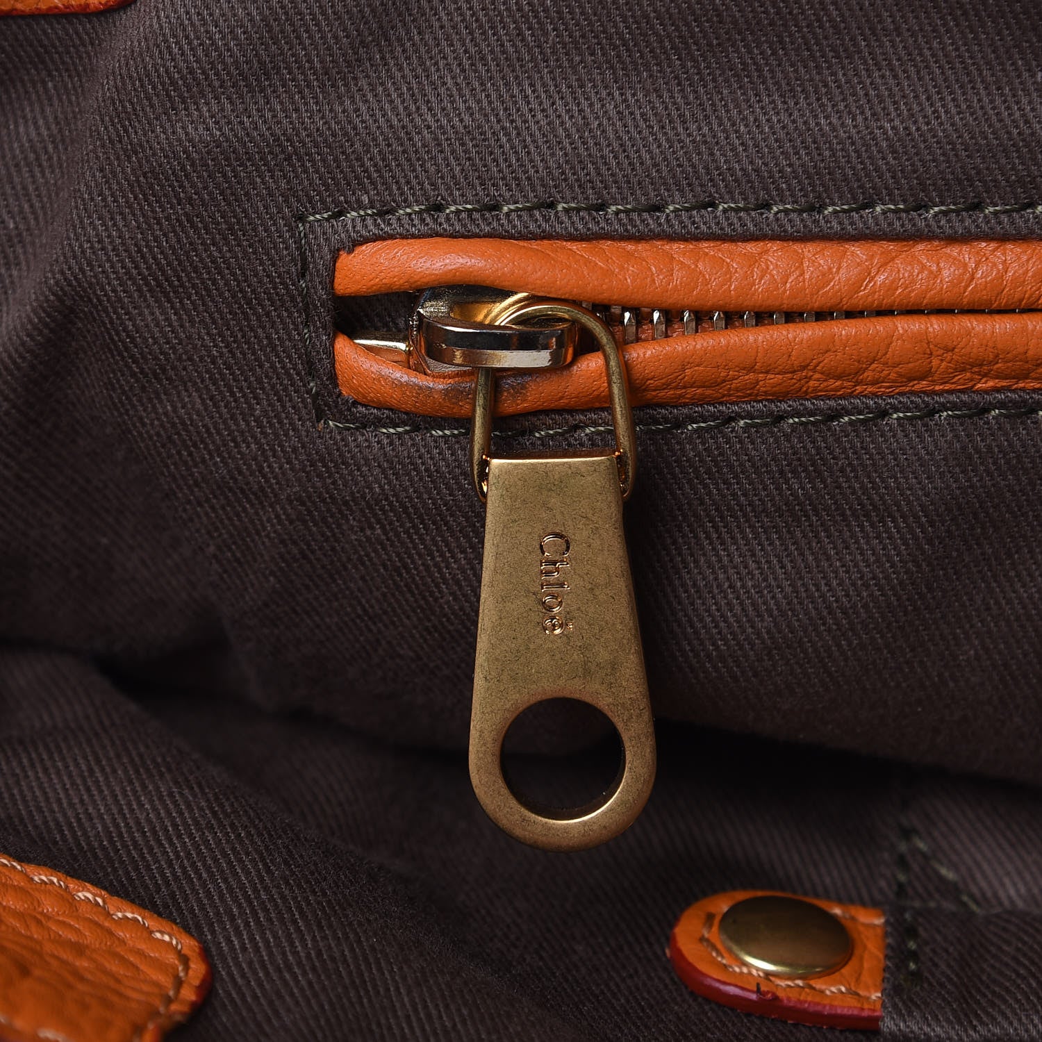 Chloe Calfskin Medium Marcie Satchel Indian Summer 11 of 11