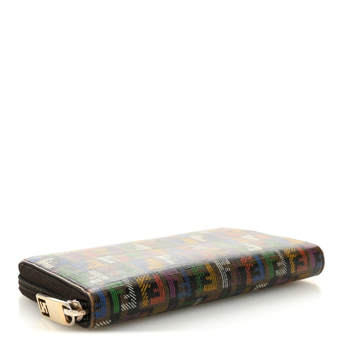 Zucchino Spalmati FF Multicolor Zip Around Wallet Black Multicolor