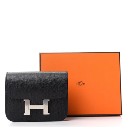Hermes Epsom Constance Slim Wallet Black 8 of 8