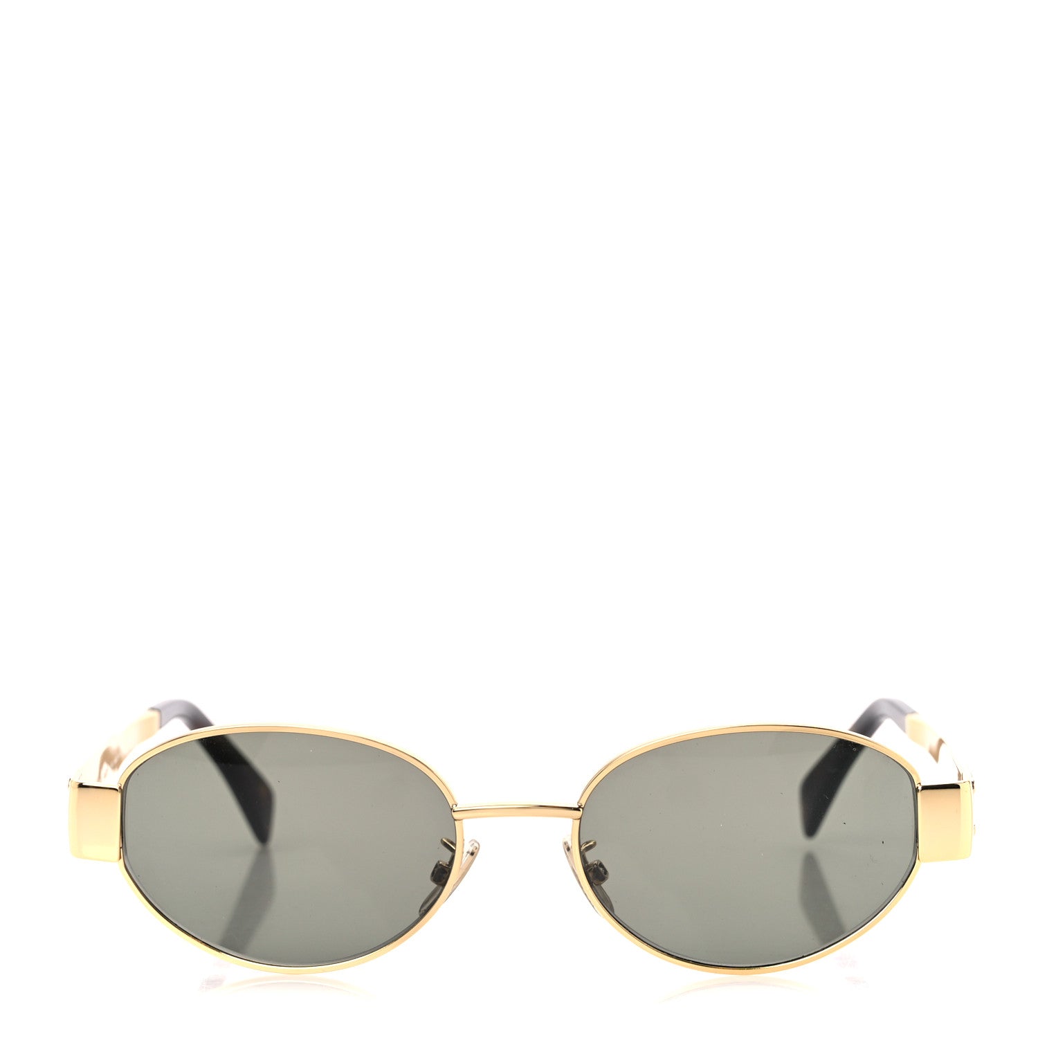 Celine Metal Triomphe 01 Sunglasses CL40235U Gold Green 2 of 7
