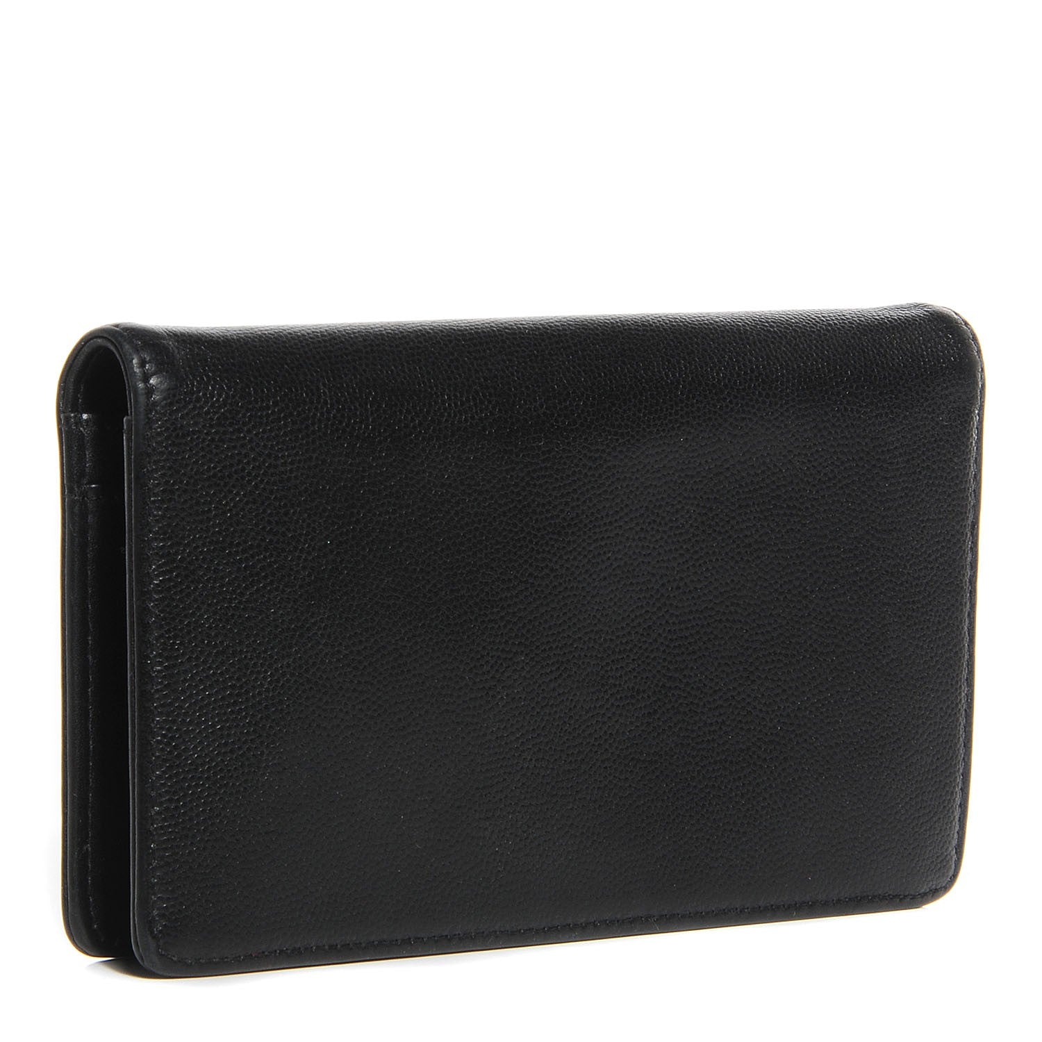 Chanel Caviar Sevruga Yen Wallet Black 3 of 8