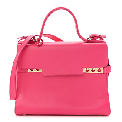 Delvaux Calfskin GM Tempete Satchel Fuchsia 1 of 10