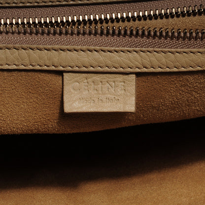 Celine Pebbled Leather Mini Luggage Cream 6 of 8
