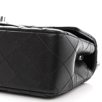 Chanel Lambskin Quilted Mini Rectangular Flap Black 10 of 12