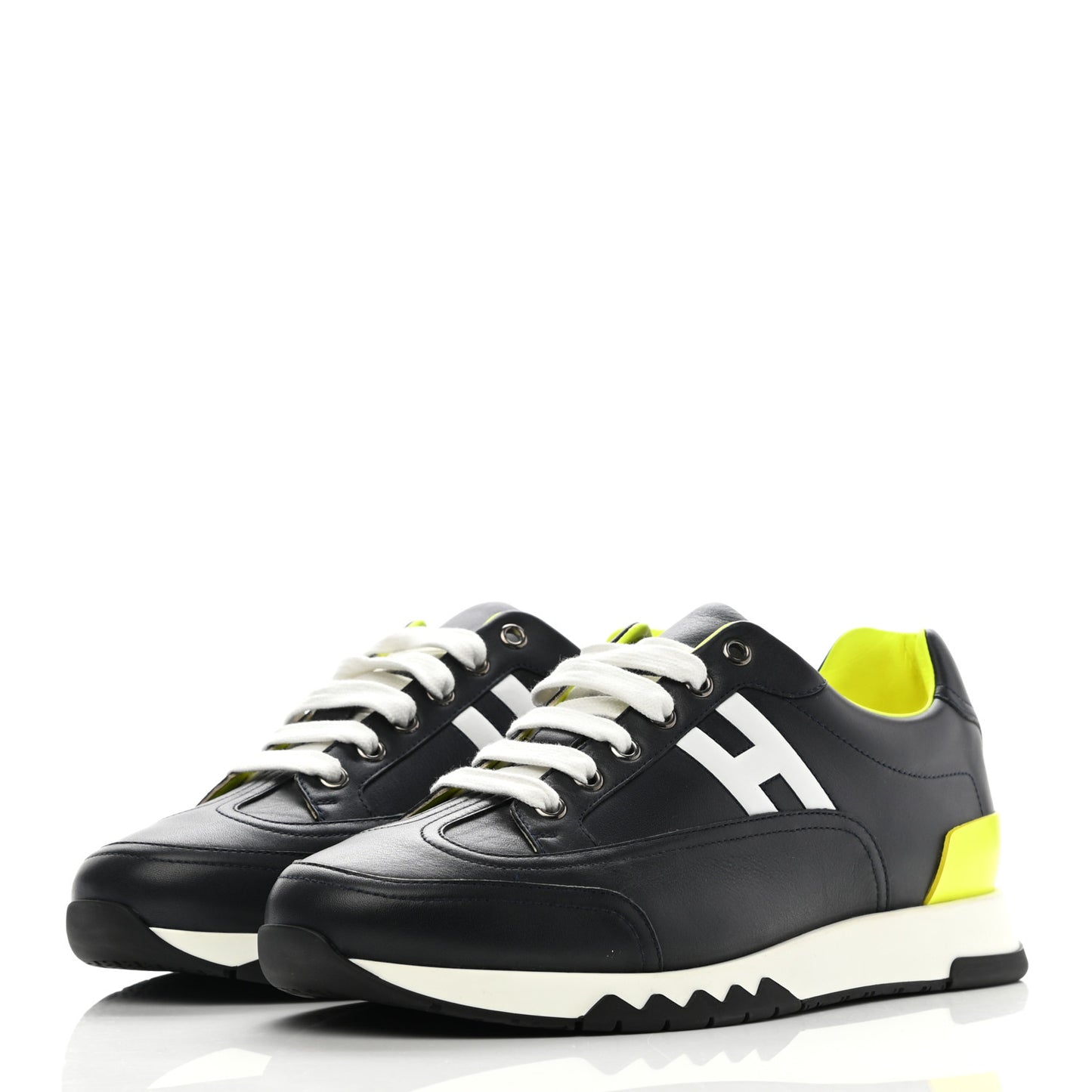 Calfskin Womens Trail Sneakers Black Multicolor