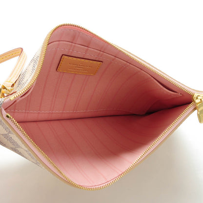Louis Vuitton Damier Azur Neverfull MM GM Pochette Rose Ballerine 5 of 7