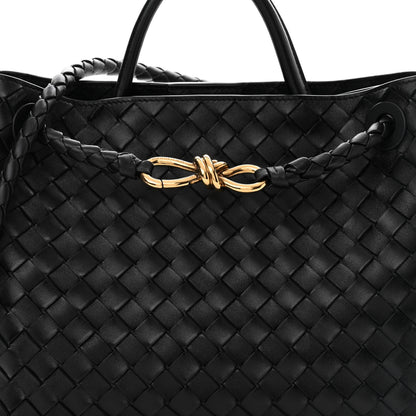 Bottega Veneta Nappa Intrecciato Medium Andiamo Shoulder Bag Black 7 of 9