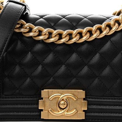 Chanel Caviar Quilted Small Boy Flap Black 8 of 14