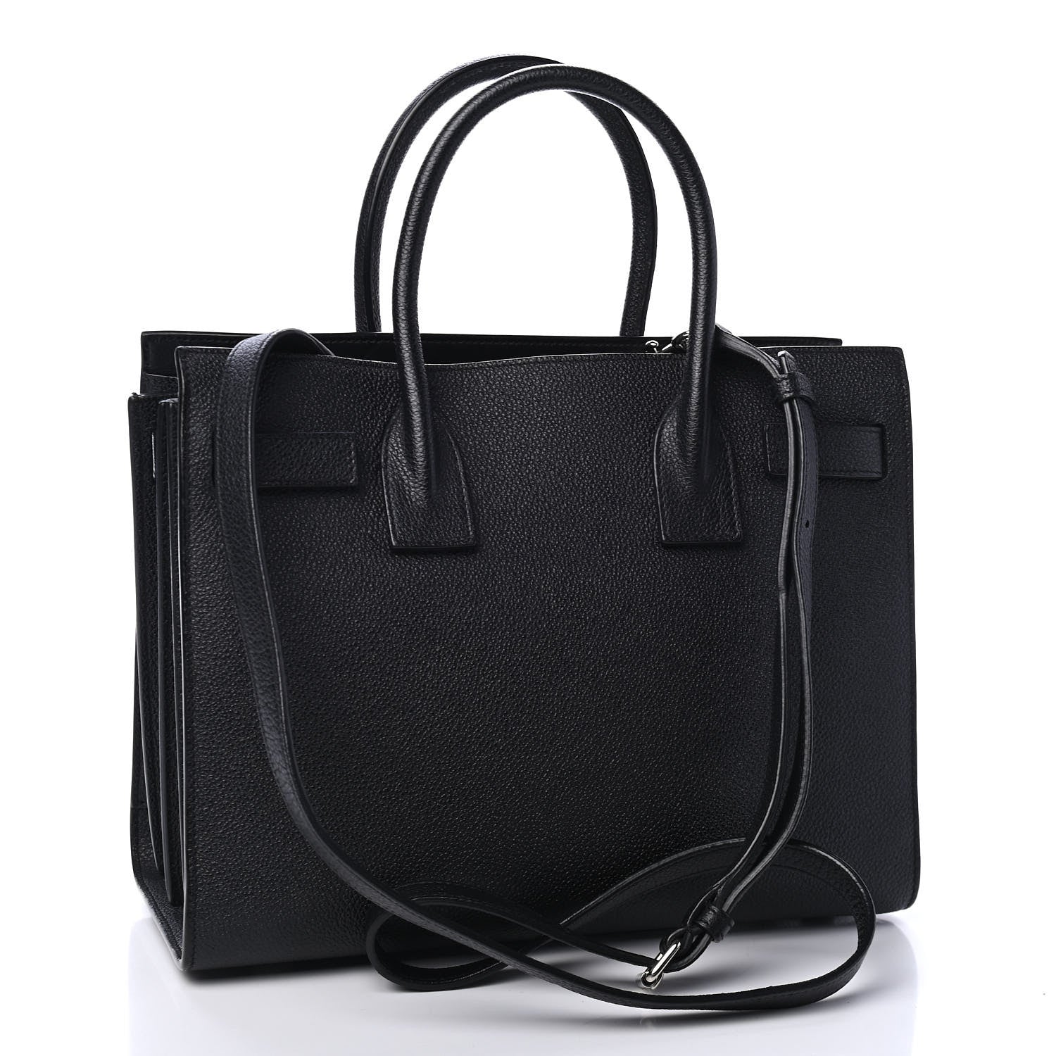 Saint Laurent Grained Calfskin Baby Sac De Jour Black 2 of 4
