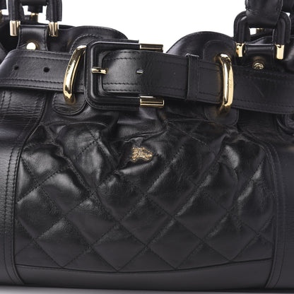 Burberry Calfskin Quilted Beaton Satchel Black 9 of 9