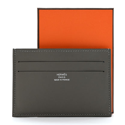 Hermes Swift Citizen Twill Card Case Gris Meyer 8 of 8