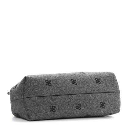 Fendi Flannel Karligraphy Embroidered Small Fendi First Grey 4 of 10