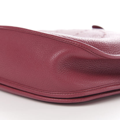 Hermes Taurillon Clemence Evelyne III PM Rubis 10 of 12