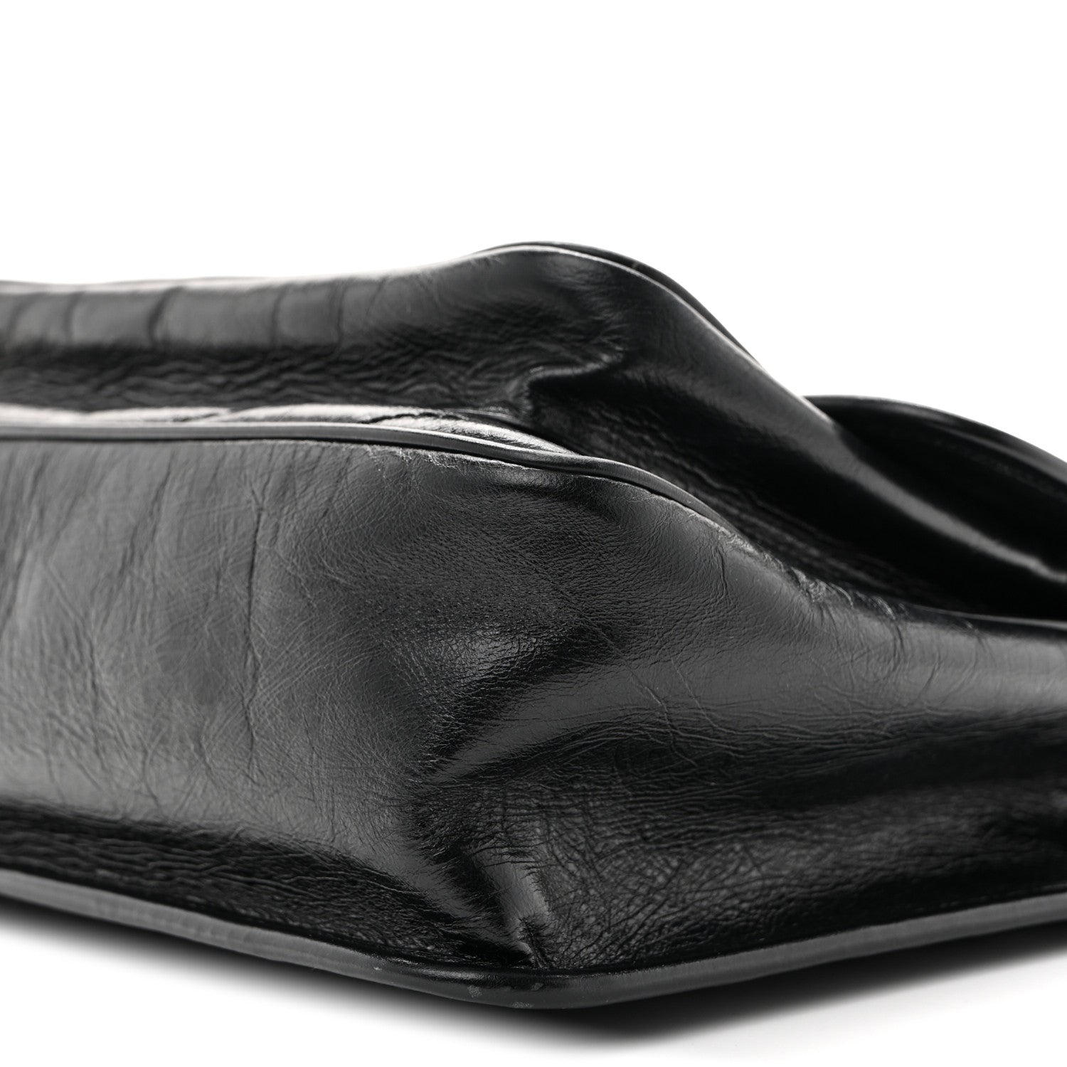 Saint Laurent Crinkled Calfskin Matelasse Monogram Medium Niki Chain Satchel Black 10 of 15