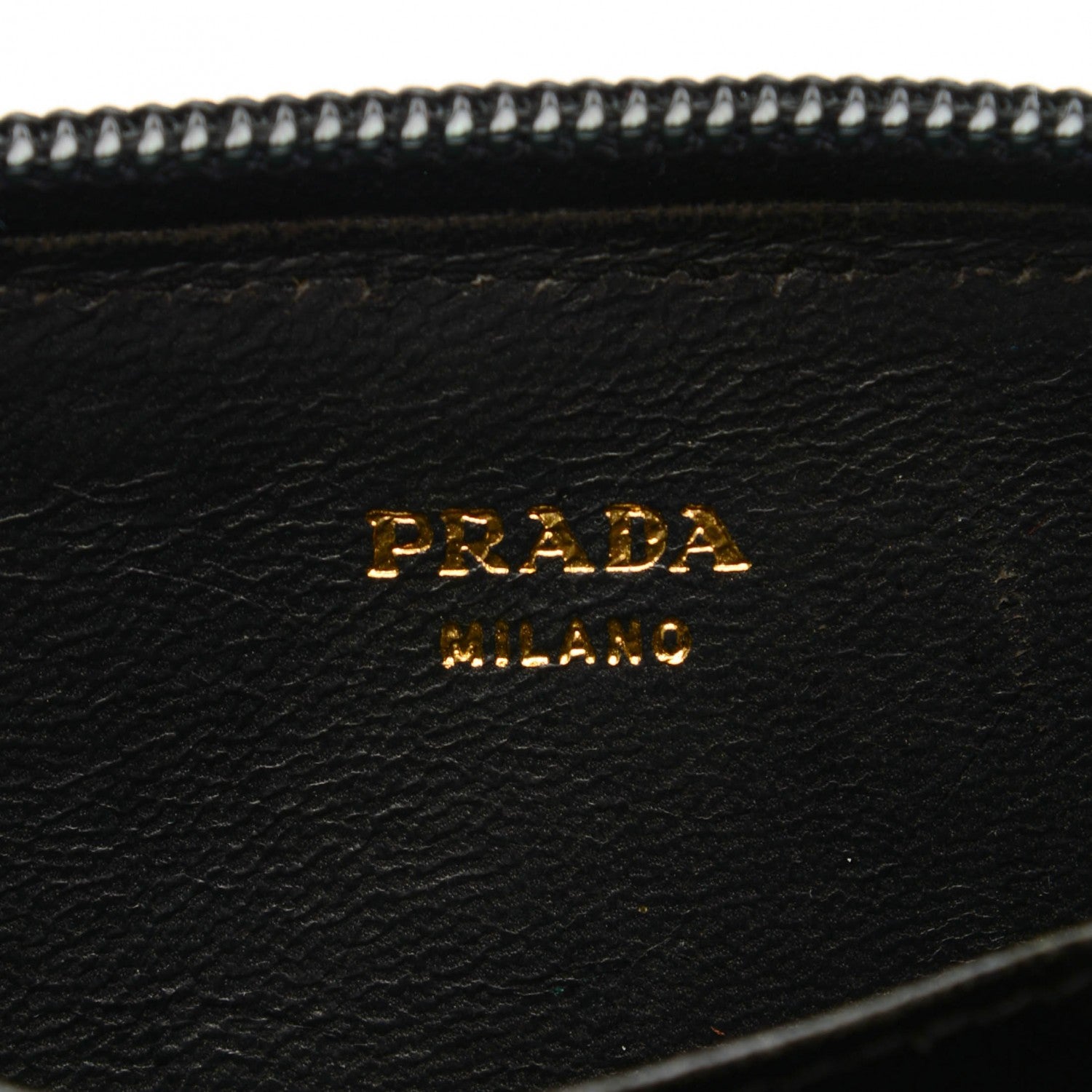Prada Spazzolato Coin Purse Nero Black 6 of 7