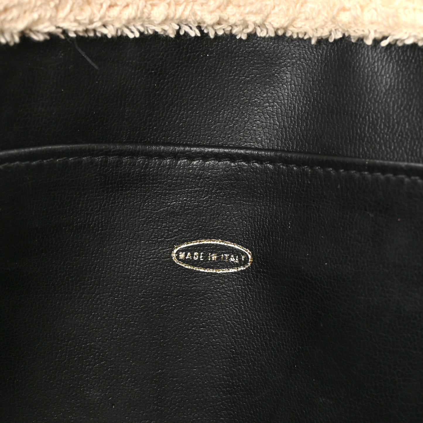 Terry Cotton CC Tote Black White